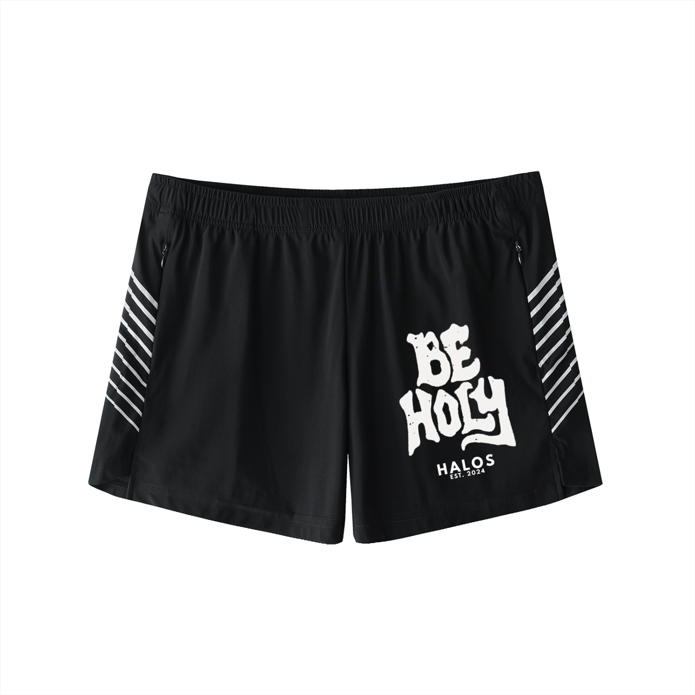 BE HOLY | Men's Side-Stripe Performance Shorts