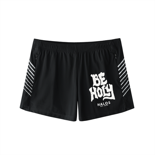 BE HOLY | Men's Side-Stripe Performance Shorts