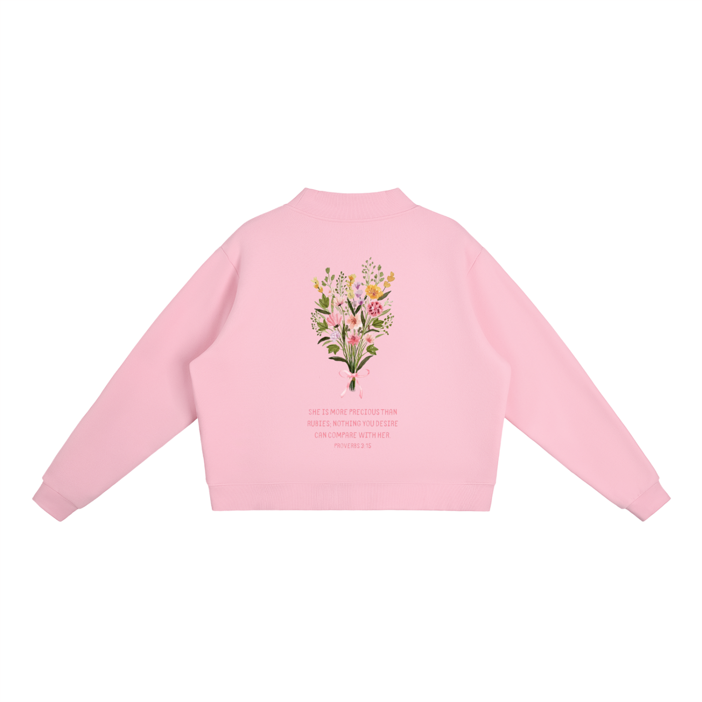 Proverbs 3:15 | Essential Fleece Mid-Neck Crew Sweatshirt