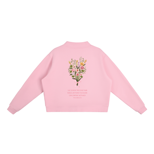 Proverbs 3:15 | Essential Fleece Mid-Neck Crew Sweatshirt