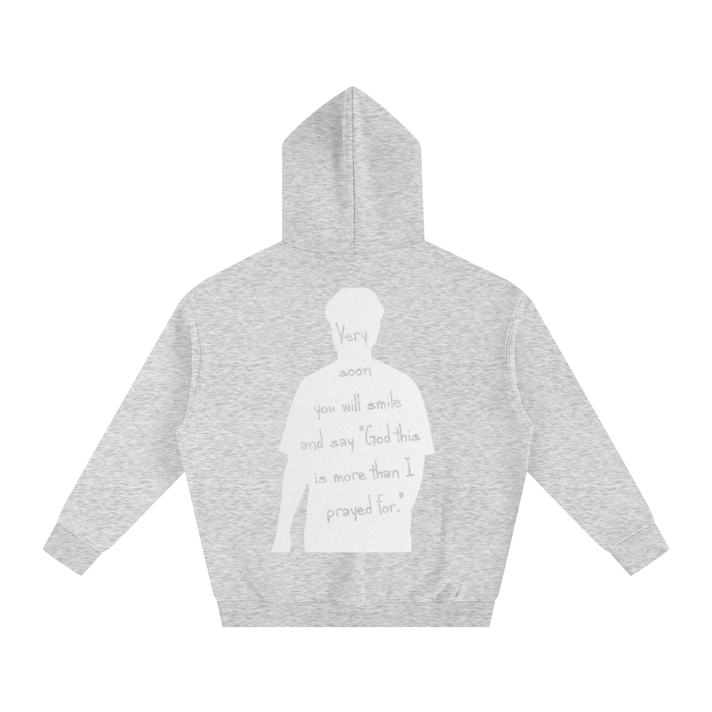"God this is more than I prayed for" | Oversize Fleeced Hoodie