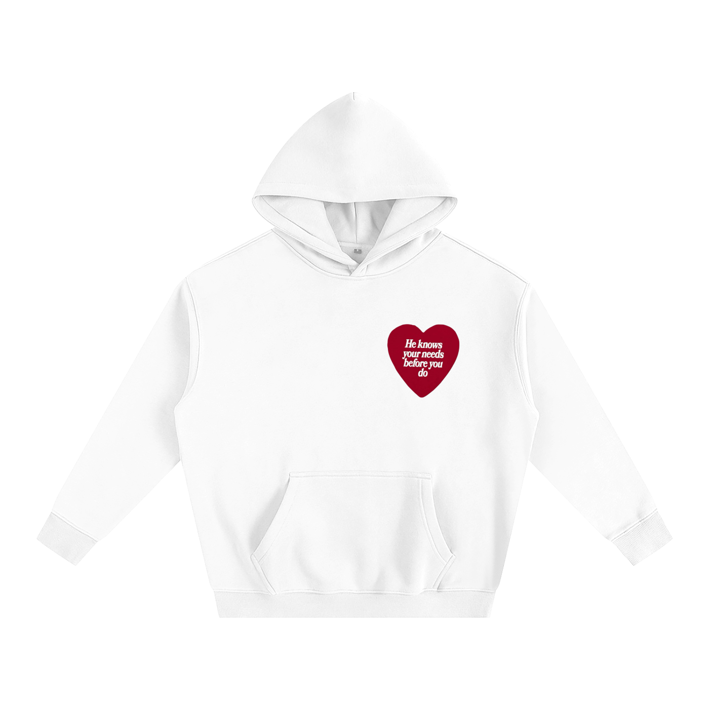 HE KNOWS BEFORE YOU DO | Oversize Fleeced Hoodie