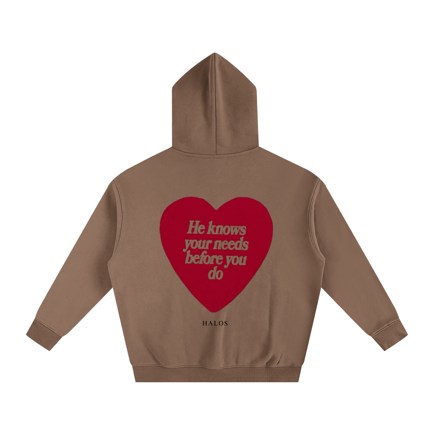 HE KNOWS BEFORE YOU DO | Oversize Fleeced Hoodie