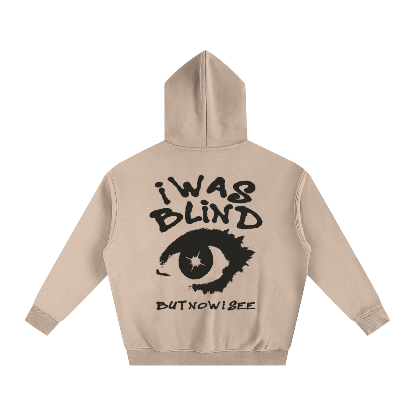 i WAS BLIND But Now I Can See | Oversize Fleeced Hoodie - Halos