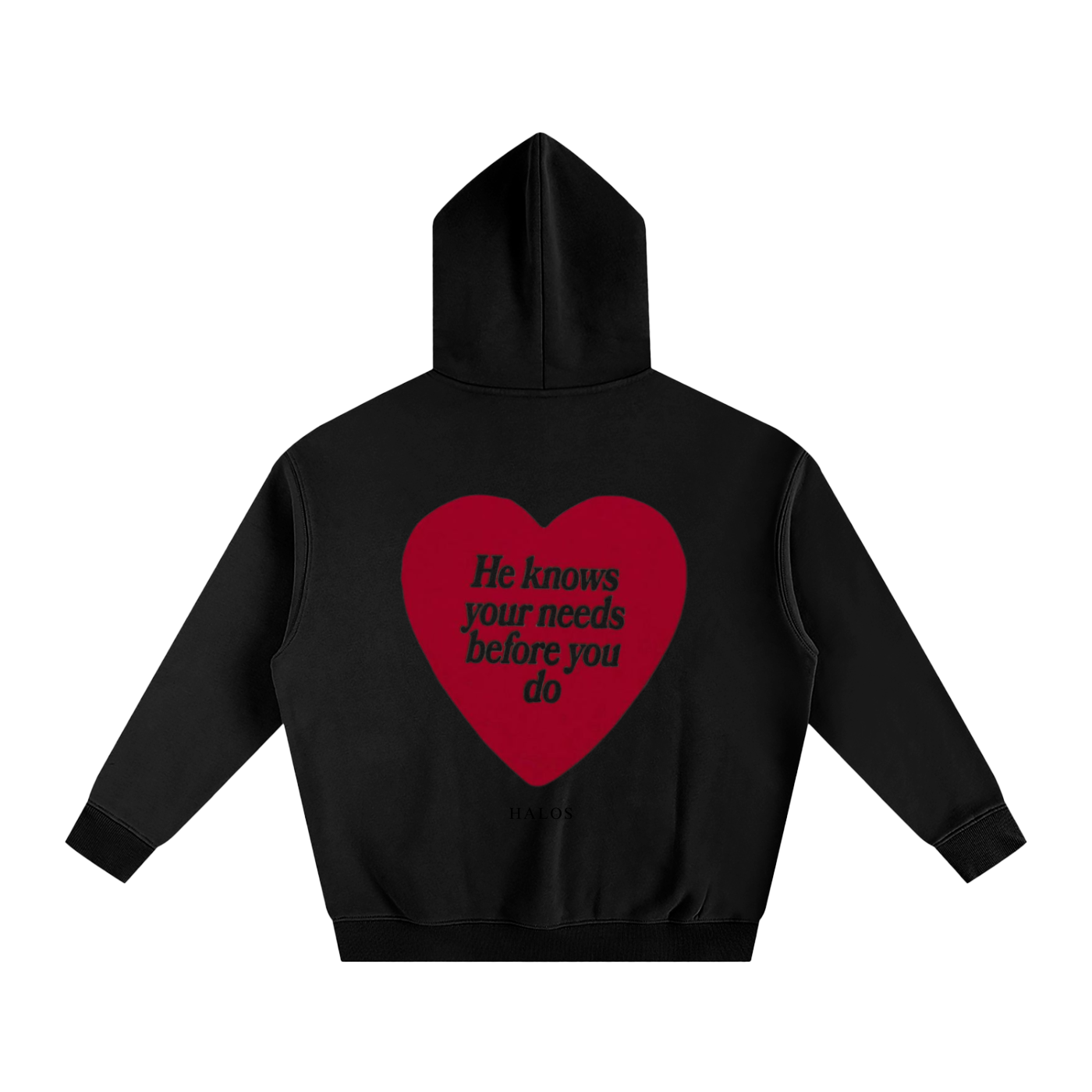 HE KNOWS BEFORE YOU DO | Oversize Fleeced Hoodie