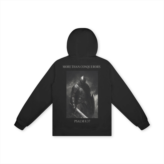 MORE THAN CONQUERORS | Unisex Basic 100% Cotton Hoodie - Halos