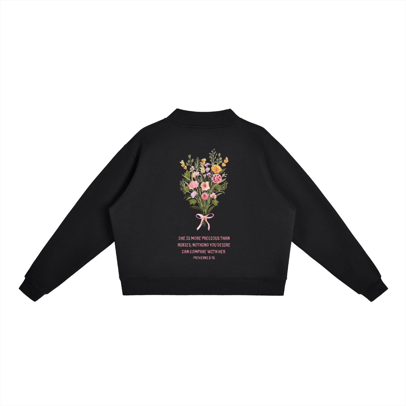 Proverbs 3:15 | Essential Fleece Mid-Neck Crew Sweatshirt