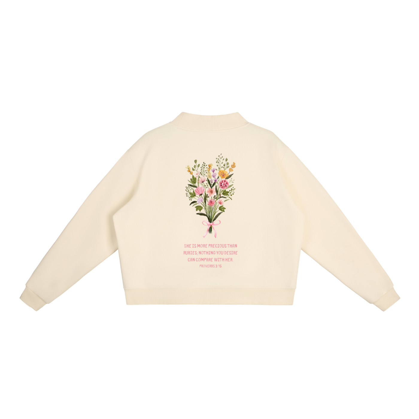 Proverbs 3:15 | Essential Fleece Mid-Neck Crew Sweatshirt