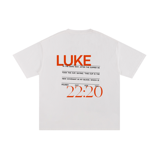 Luke 22:20 oversized t shirt - Halos