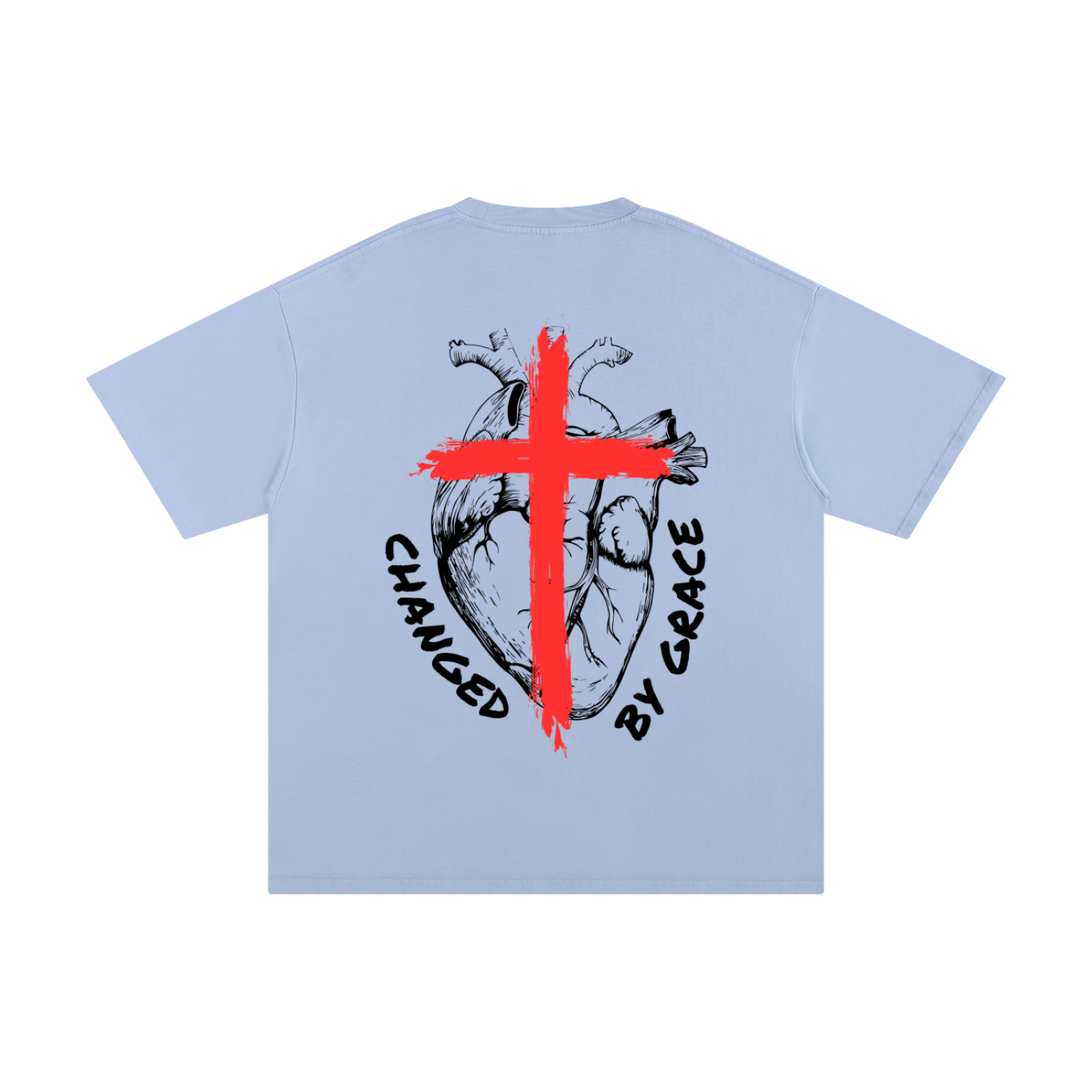 CHANGED BY GRACE | Oversized Unisex T-shirt - Halos
