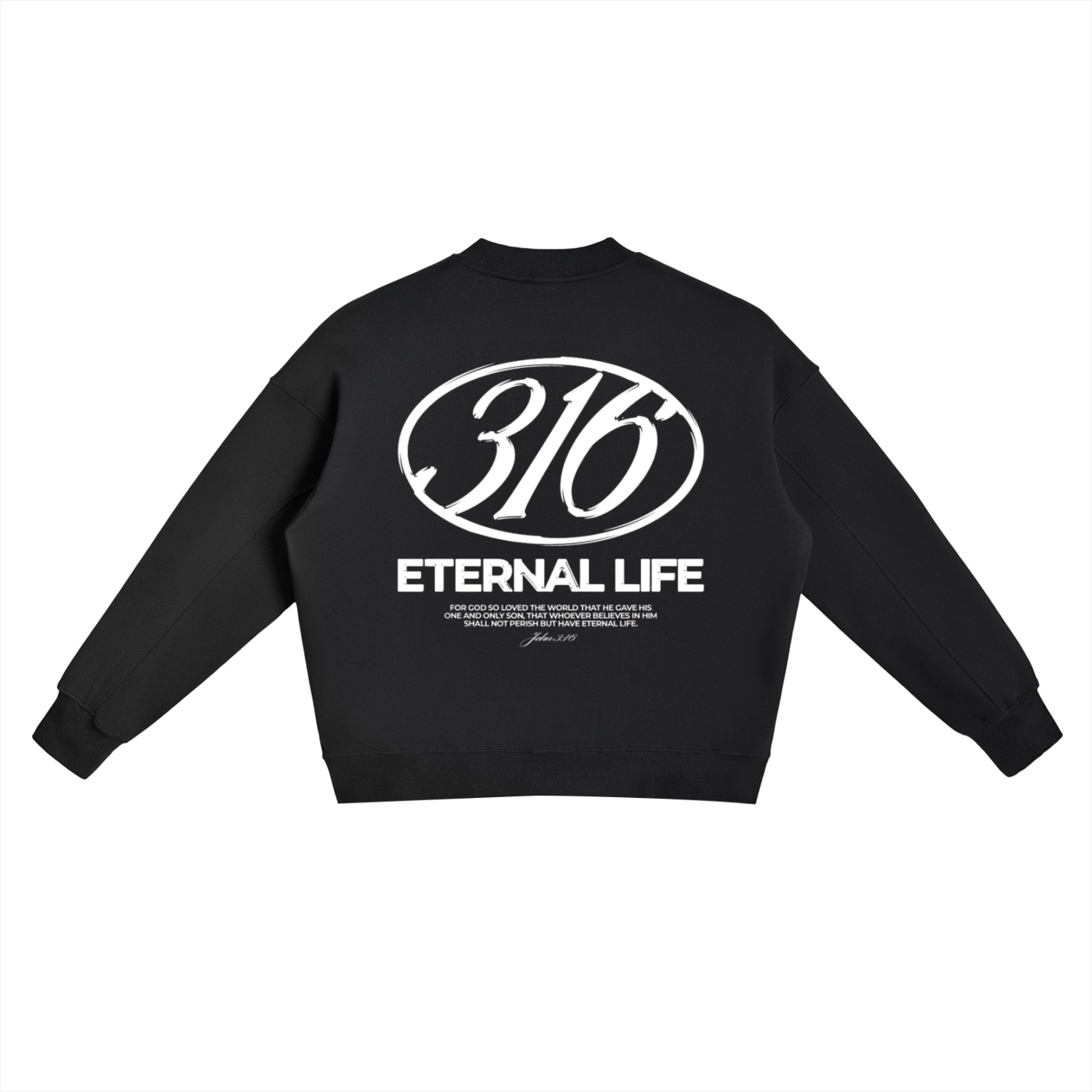 316 ETERNAL LIFE | Fleece Side Slit Crewneck Sweatshirt