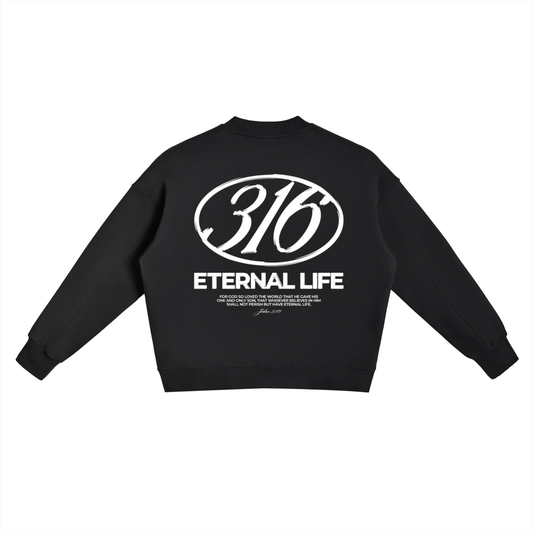 316 ETERNAL LIFE | Fleece Side Slit Crewneck Sweatshirt