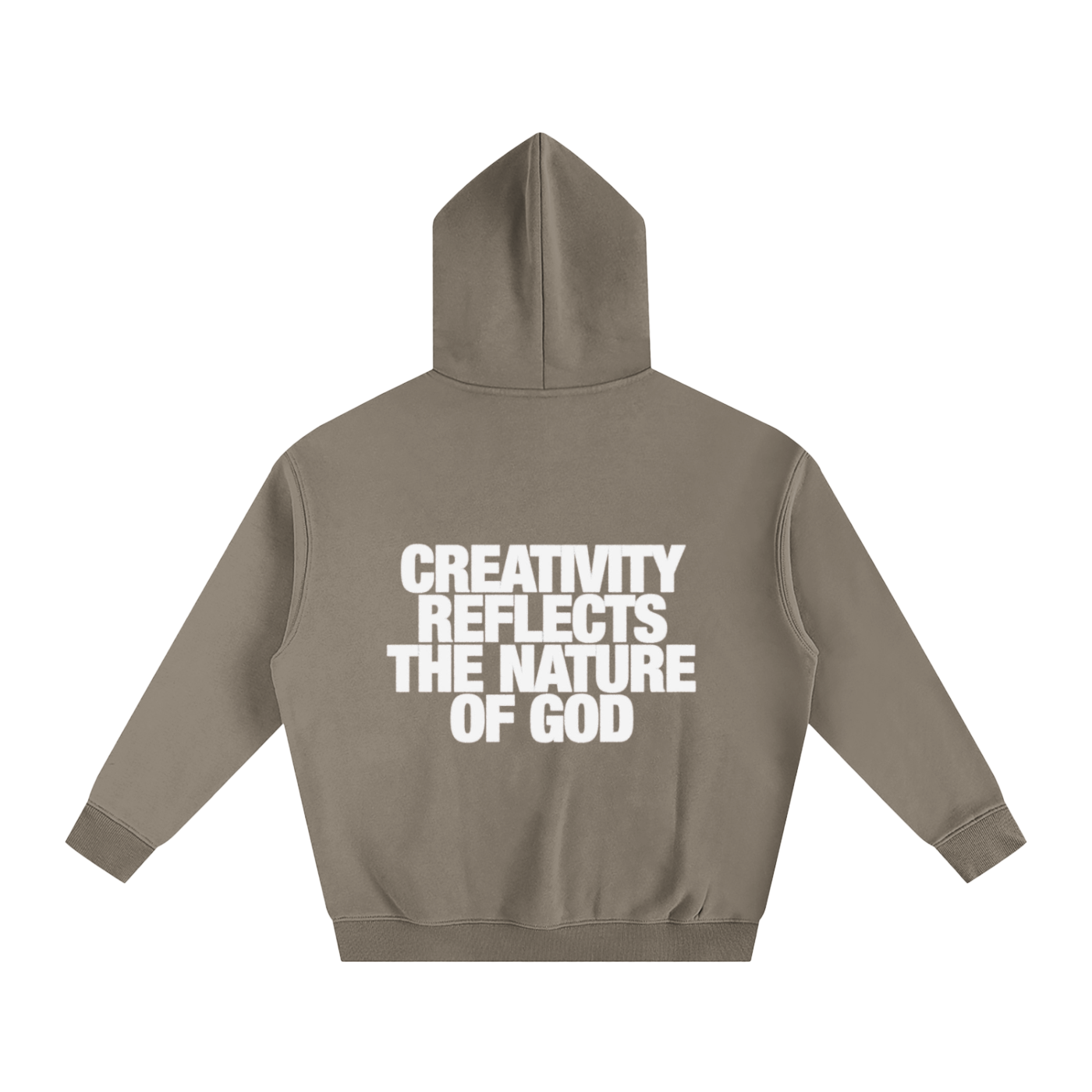 CREATIVITY REFLECTS THE NATURE OF GOD | Oversize Fleeced Hoodie