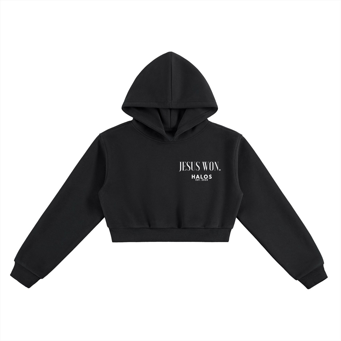JESUS WON. | Essential Cropped Hoodie