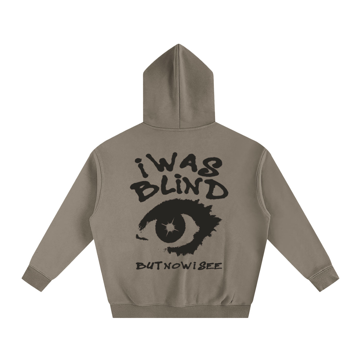 i WAS BLIND But Now I Can See | Oversize Fleeced Hoodie - Halos