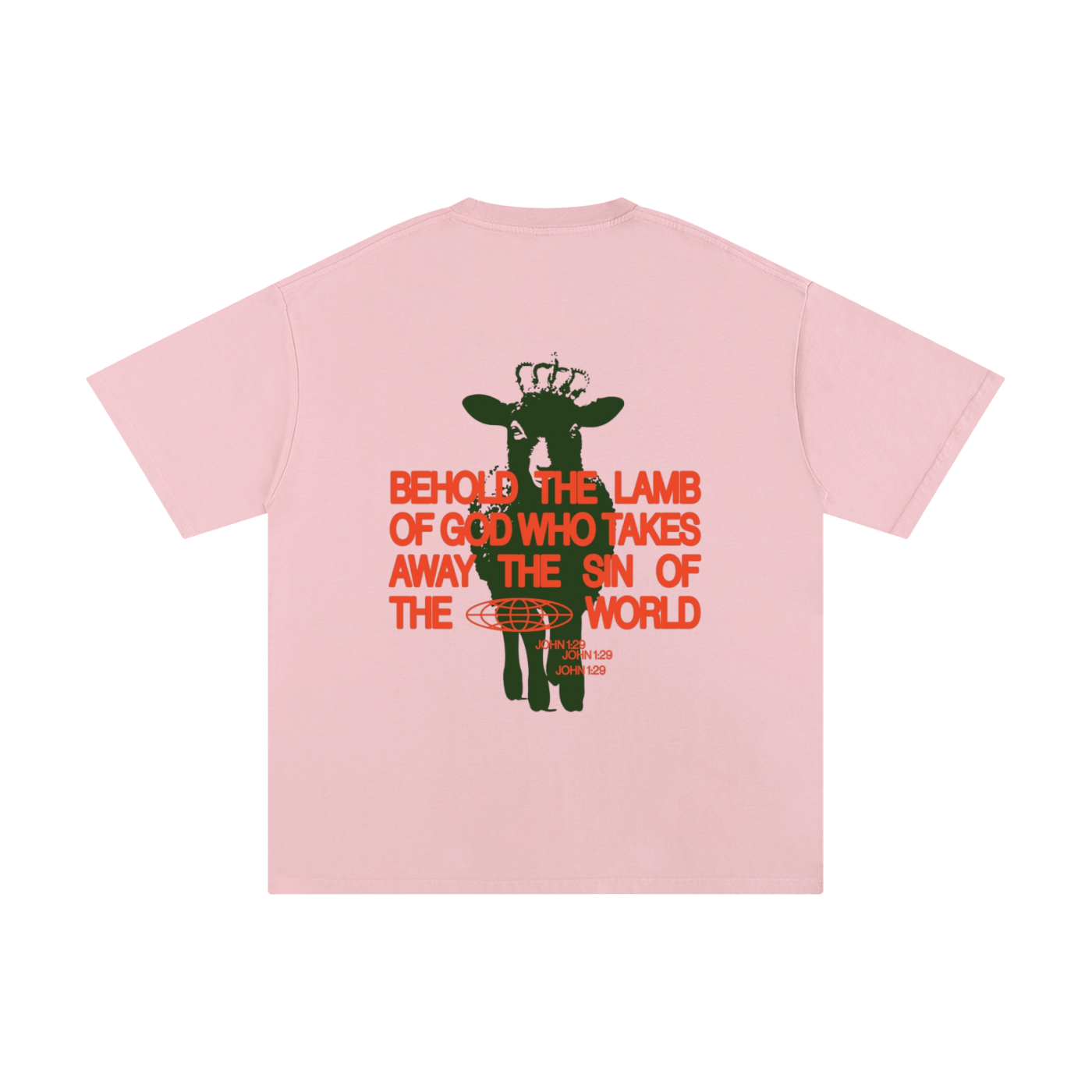 BEHOLD THE LAMB OF GOD | Oversize Unisex T-shirt - Halos