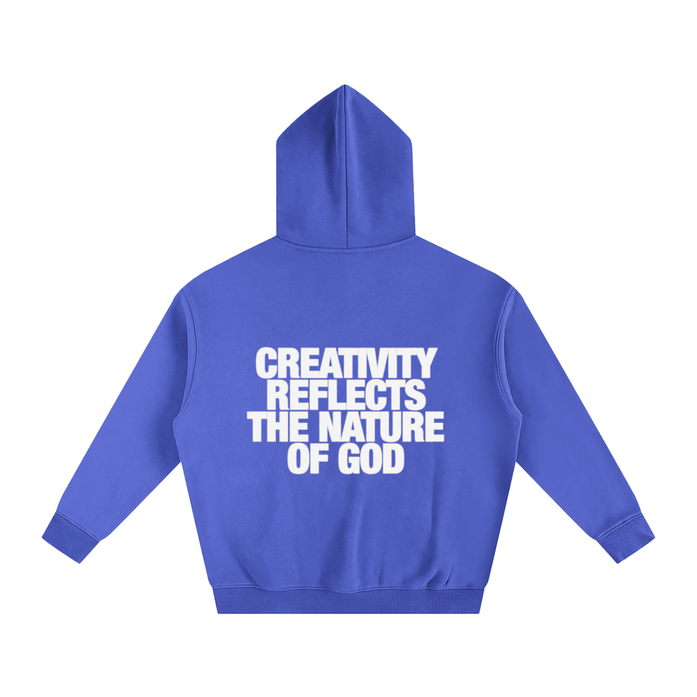 CREATIVITY REFLECTS THE NATURE OF GOD | Oversize Fleeced Hoodie
