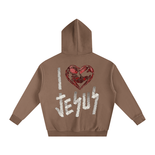 I <3 JESUS | Oversize Fleeced Hoodie