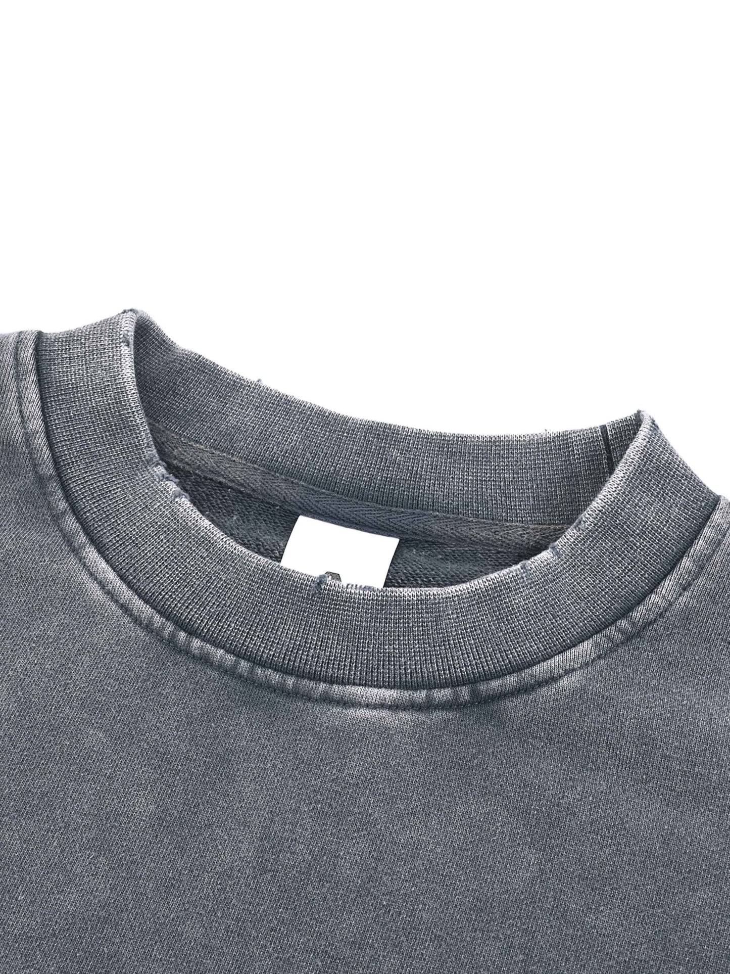 God Is Not Done With You | Women's Snow Washed Raw Edge Cropped Sweatshirt