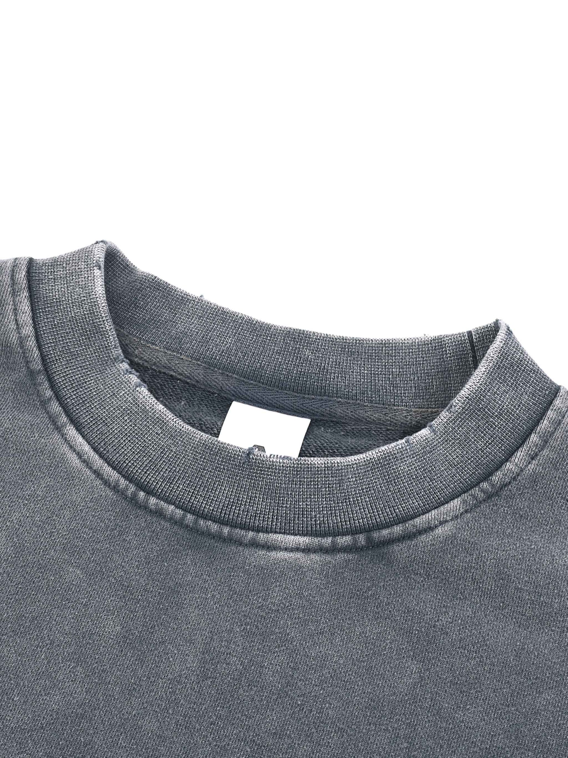 God Is Not Done With You | Women's Snow Washed Raw Edge Cropped Sweatshirt