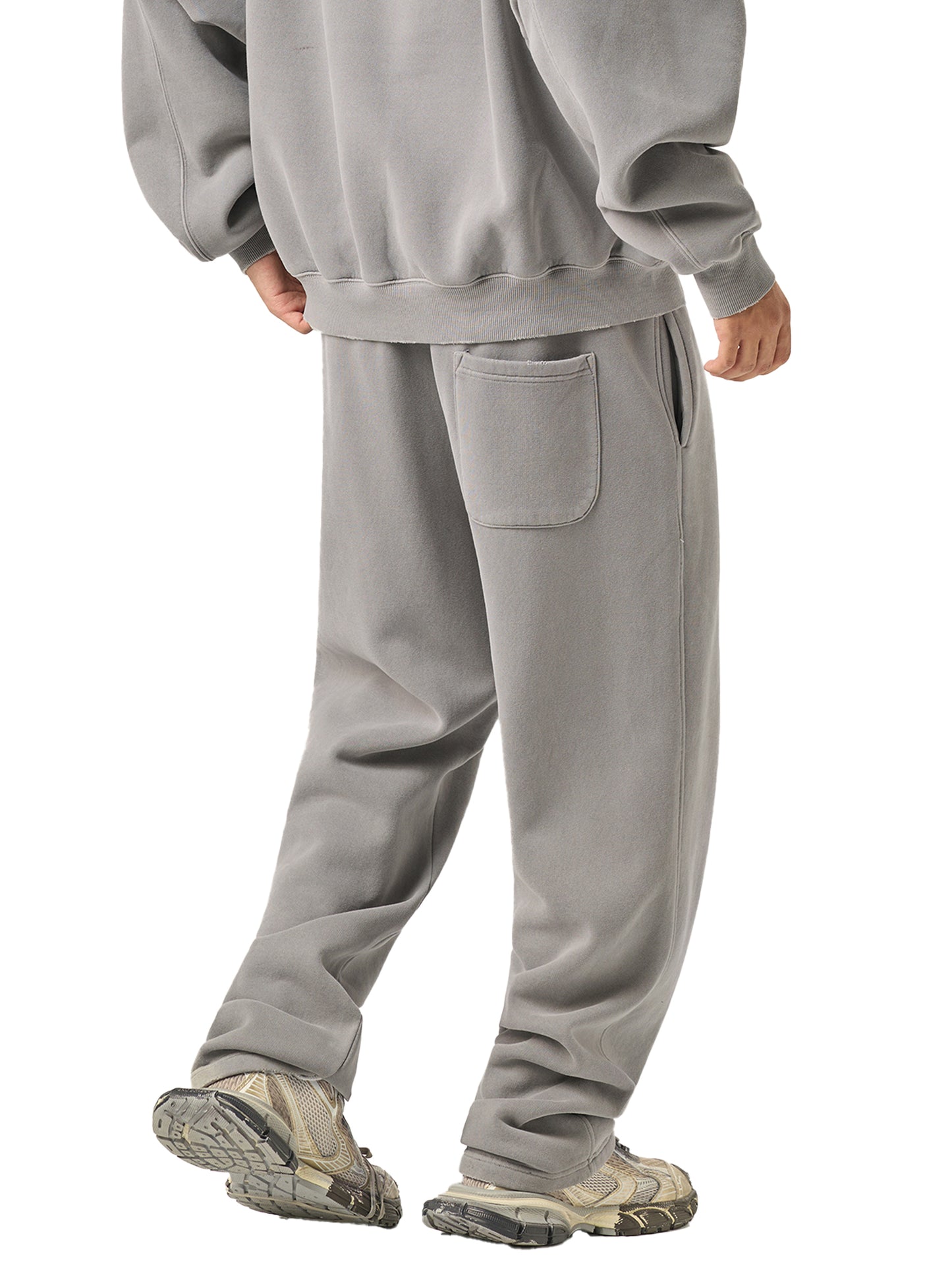 Your New Favorite Set Light Gray | Frayed Enzyme Hoodie And Pants