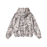 340GSM Unisex Heat Transfer Desert Camouflage Zip-Up Hoodie Branch Camouflage
