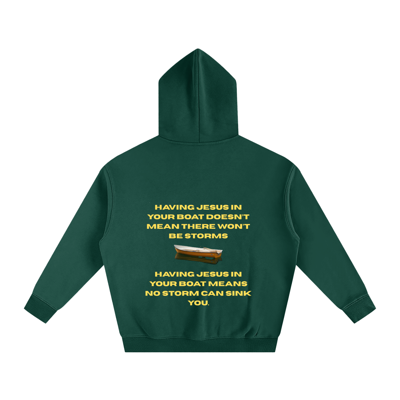JESUS IS IN YOUR BOAT | Oversize Fleeced Hoodie