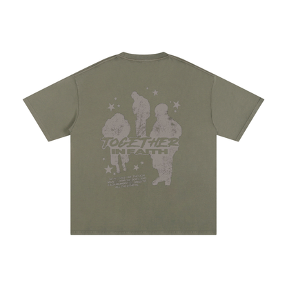 TOGETHER IN FAITH | Oversize Unisex T-shirt - Halos