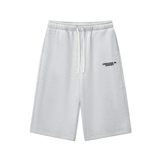 CREATED IN CHRIST looong sweat shorts