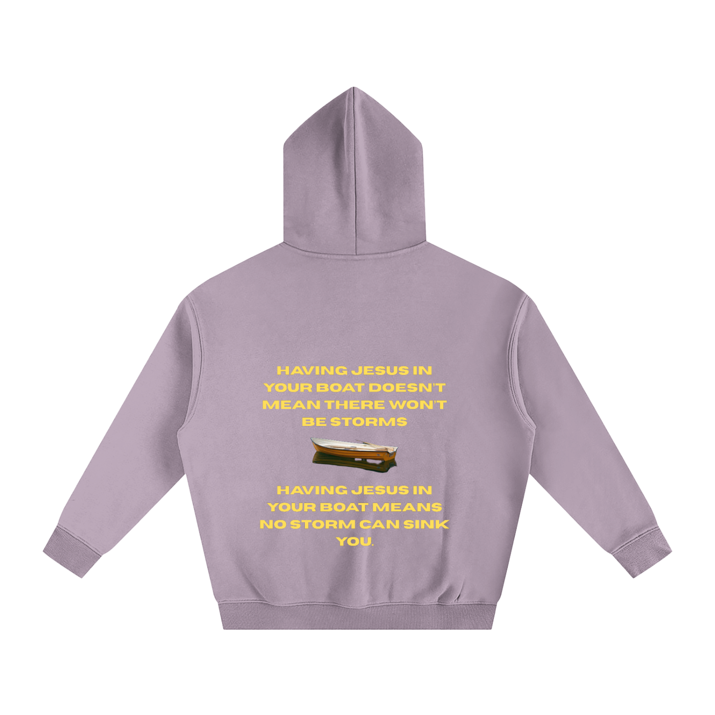 JESUS IS IN YOUR BOAT | Oversize Fleeced Hoodie