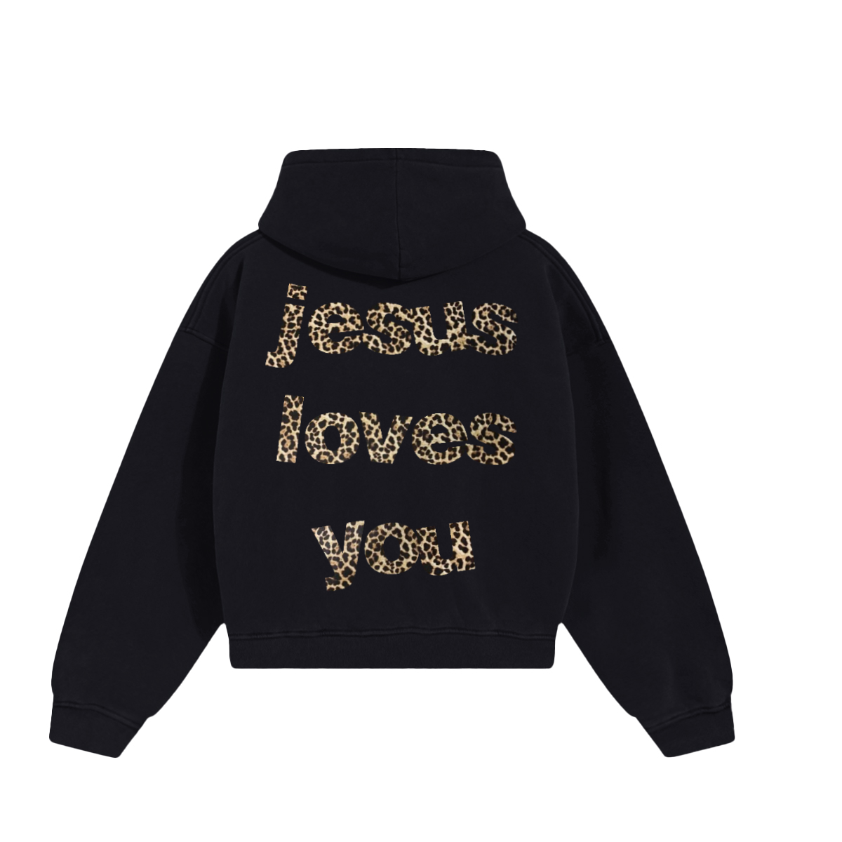 JESUS LOVES YOU CHEETAH PRINT
