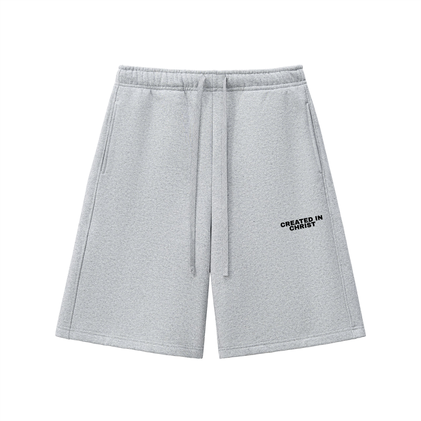 CREATED IN CHRIST sweat shorts