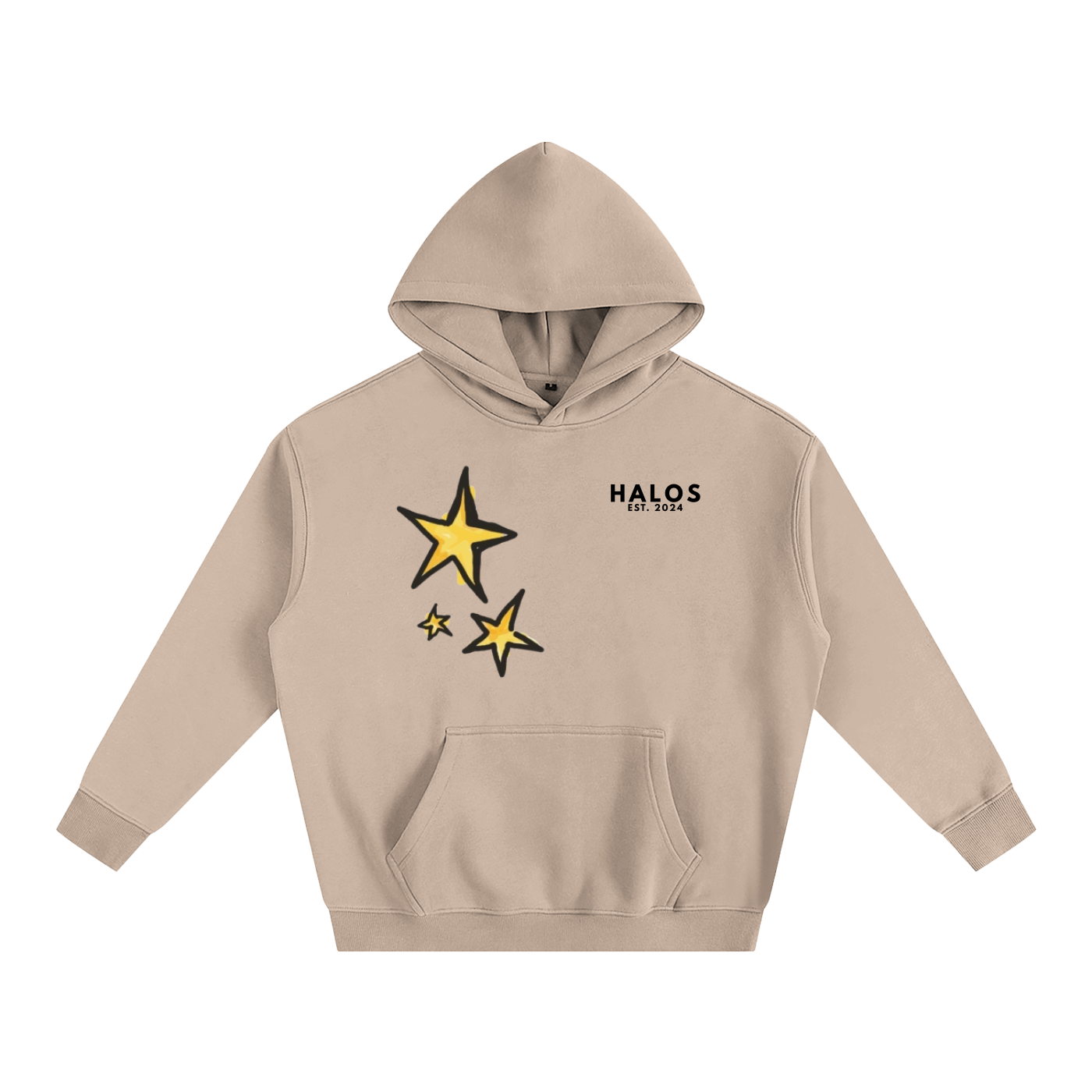 STAR design | Oversize Fleeced Hoodie