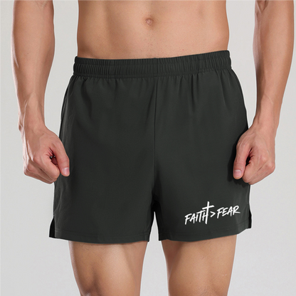 FAITH>FEAR | Men's 5 inch sport shorts