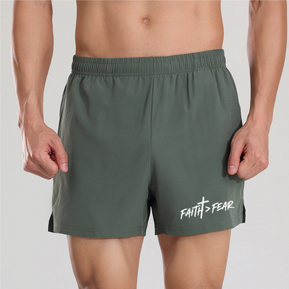 FAITH>FEAR | Men's 5 inch sport shorts