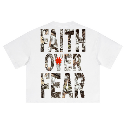 CAMO FAITH OVER FEAR TEE