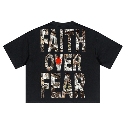 CAMO FAITH OVER FEAR TEE