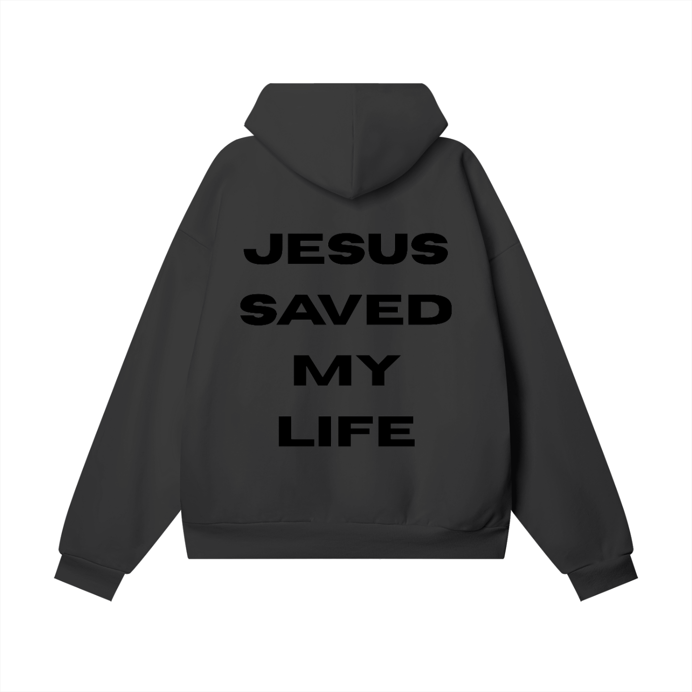 JESUS SAVED MY LIFE | Heavyweight Hidden Pocket Fleece Hoodie