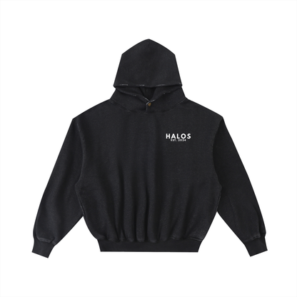 FAITH CAN MOVE MOUNTAINS | Frayed Enzyme Washed Fleece Hoodie