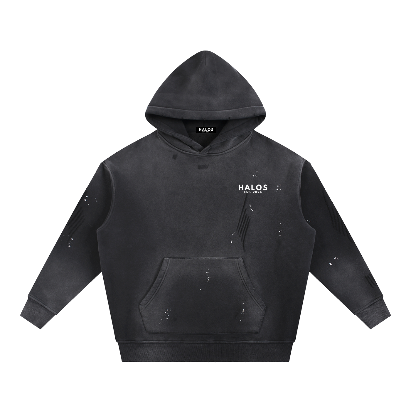 CHOSEN | Vintage Washed Frayed Fleece Hoodie