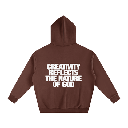 CREATIVITY REFLECTS THE NATURE OF GOD | Oversize Fleeced Hoodie