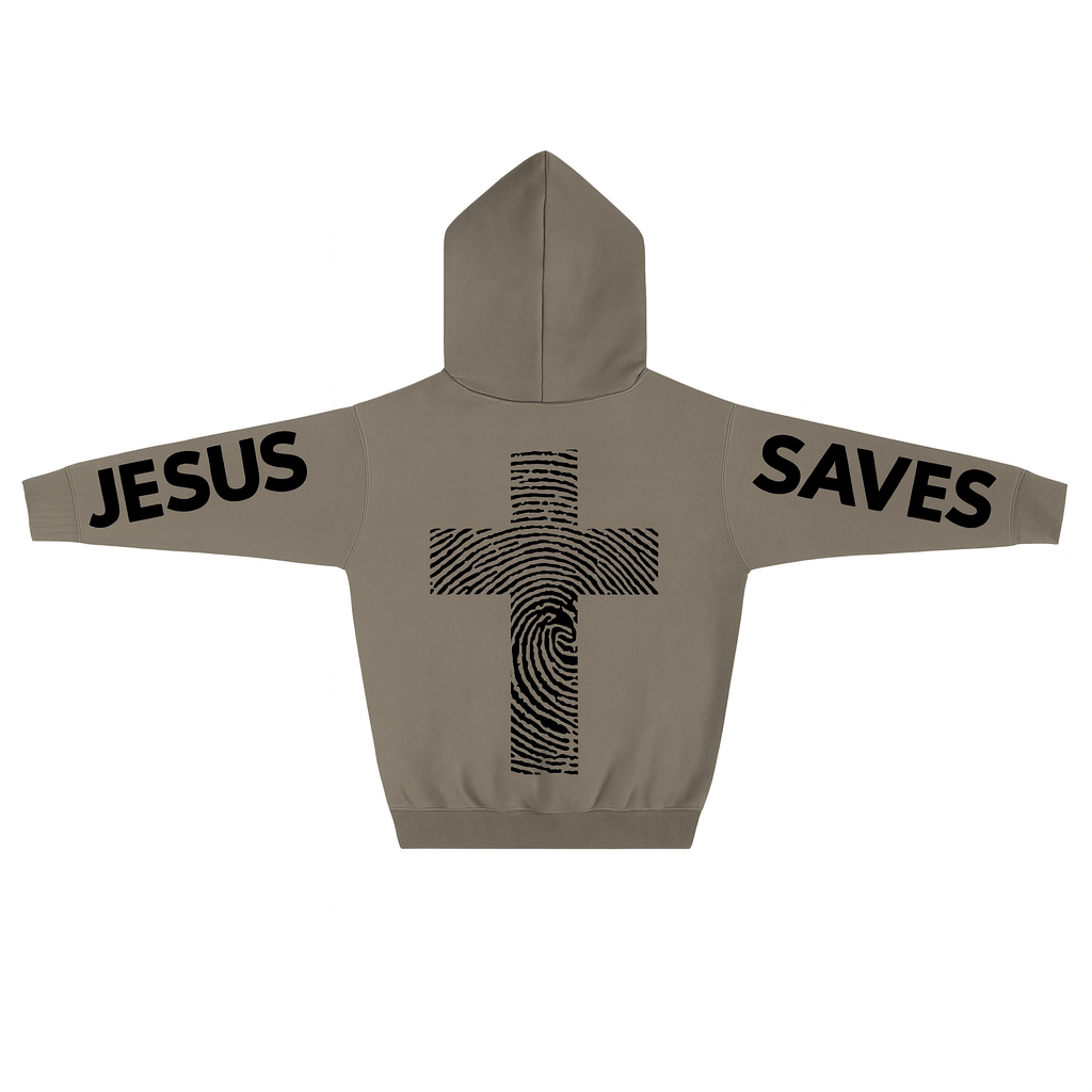 JESUS SAVES | Oversize Fleeced Hoodie