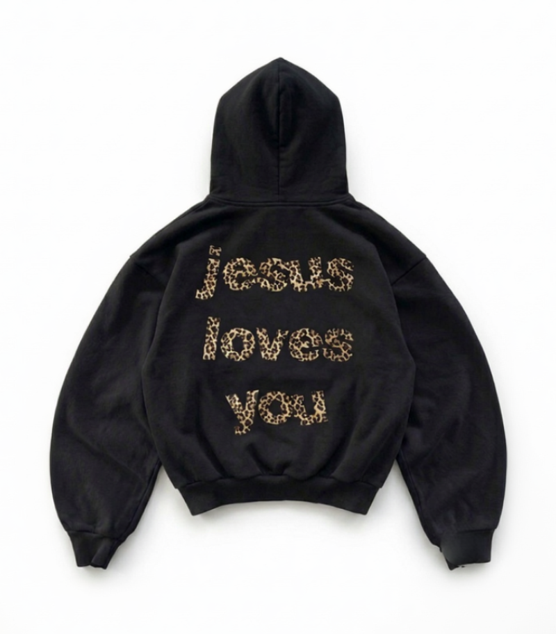 JESUS LOVES YOU CHEETAH PRINT