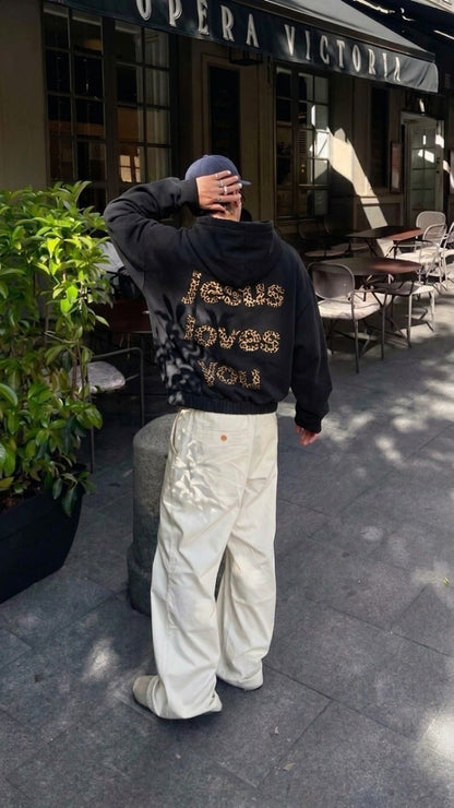 JESUS LOVES YOU CHEETAH PRINT