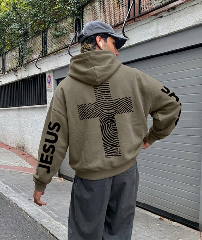 JESUS SAVES | Oversize Fleeced Hoodie