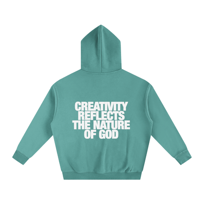 CREATIVITY REFLECTS THE NATURE OF GOD | Oversize Fleeced Hoodie