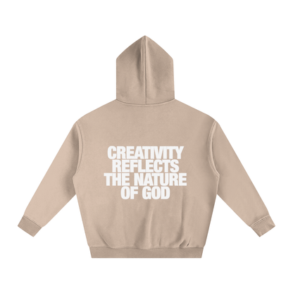 CREATIVITY REFLECTS THE NATURE OF GOD | Oversize Fleeced Hoodie