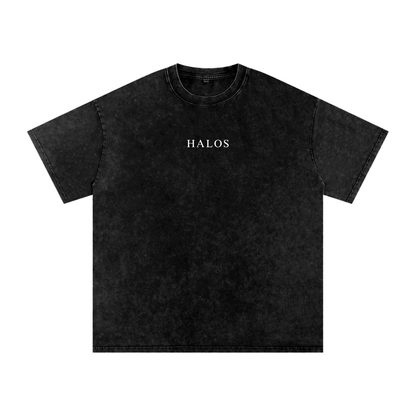 King Of Glory | Acid Wash Unisex Oversize T-Shirt - Halos