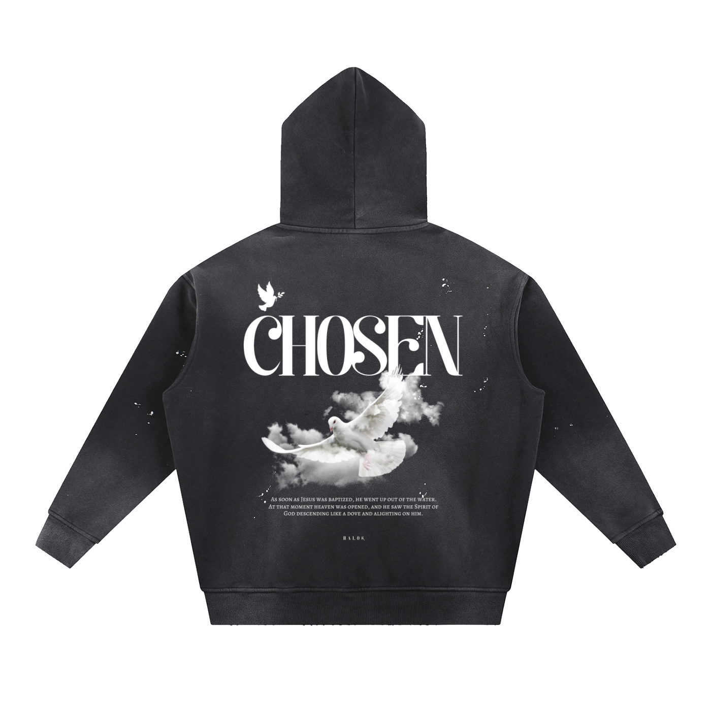 CHOSEN | Vintage Washed Frayed Fleece Hoodie
