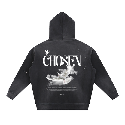 CHOSEN | Vintage Washed Frayed Fleece Hoodie